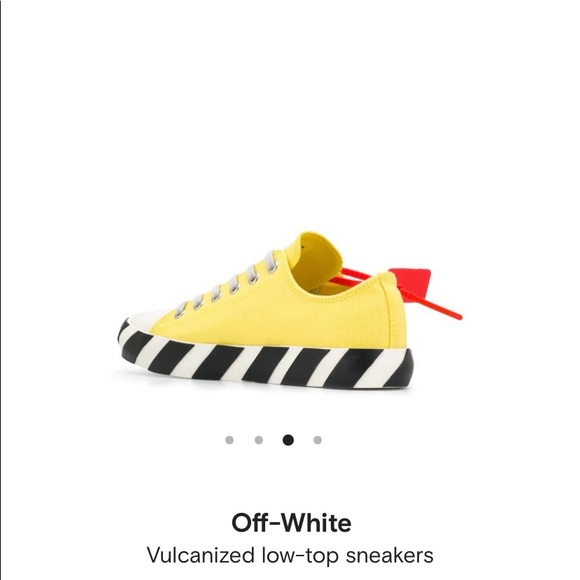 Off White Vulcanized low sneakers yellow-Host Pick ? main image 8